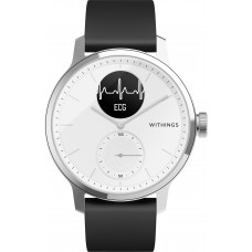  Смарт-часы с ЭКГ Withings ScanWatch EKG 42mm with Silicone Band White белые